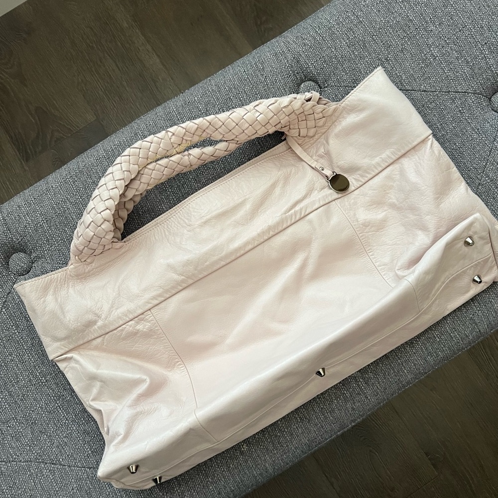 Rabeanco Light Pink Leather Handbag